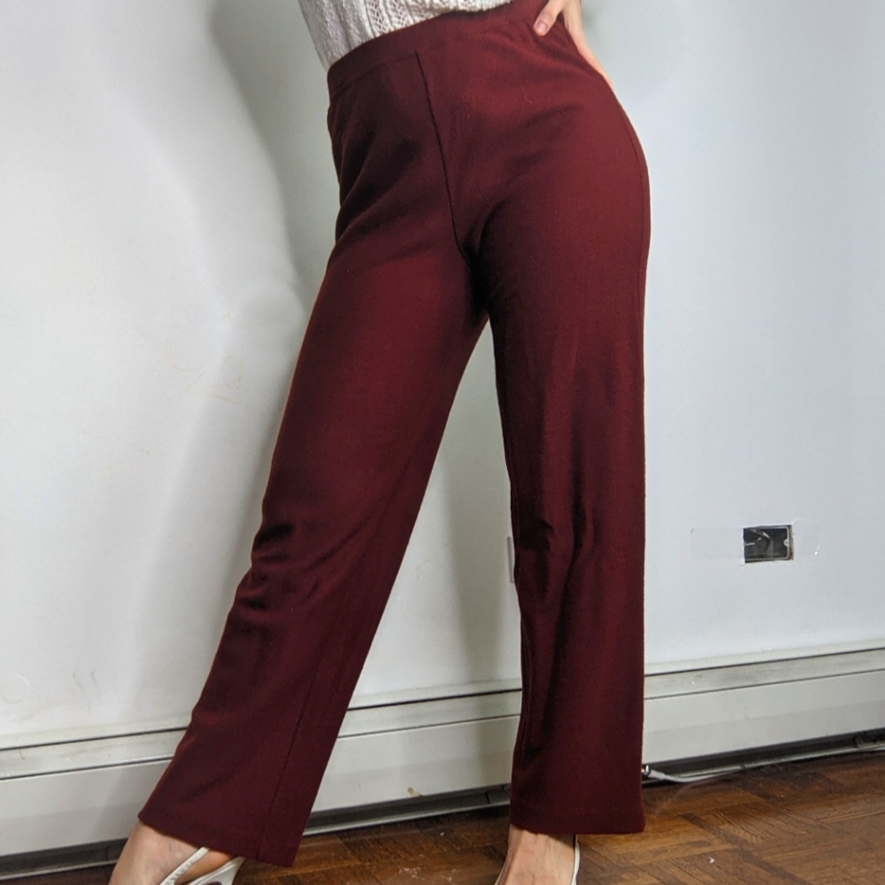 Eileen Fischer High Rise Wool Easy Pants
